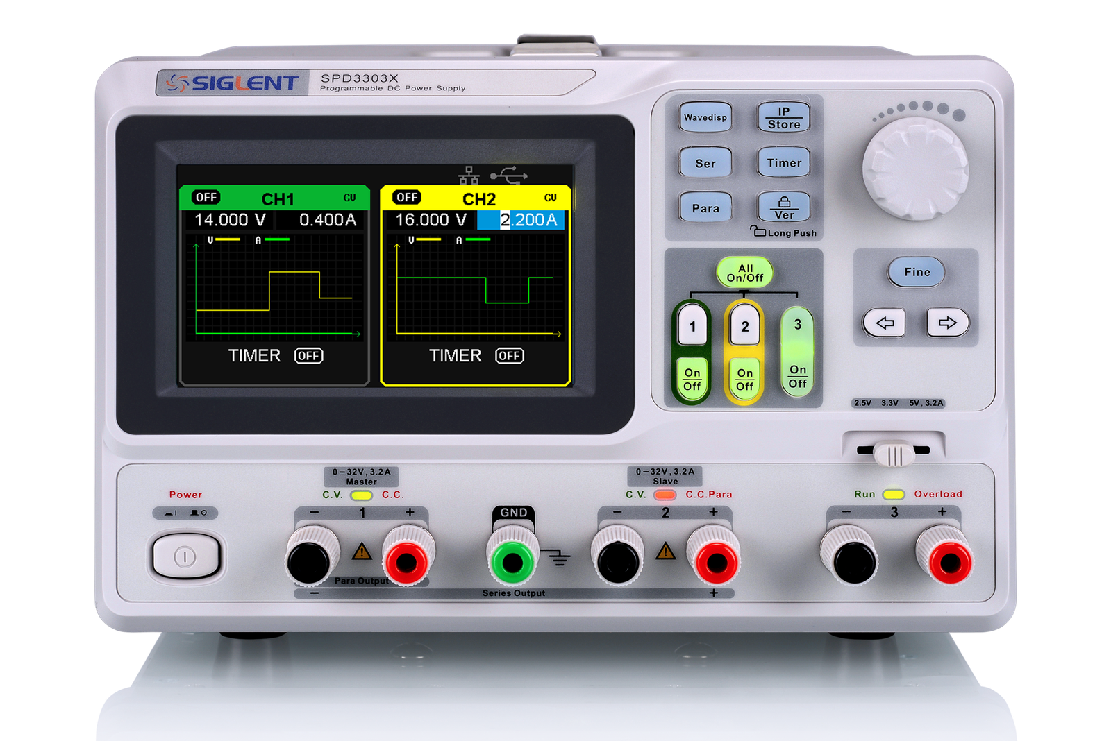 SPD3303X / SPD3303X-E — Triple-output Programmable DC Power 